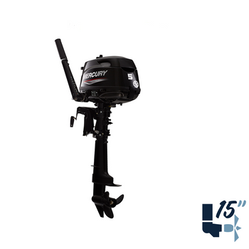 New Mercury 5MH 15" Shaft Four Stroke Tiller Outboard 1FX5201KK