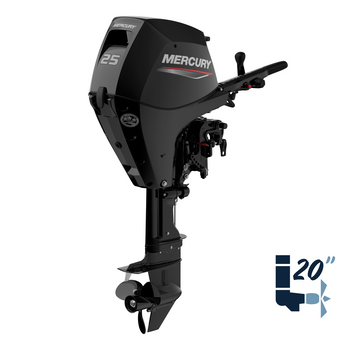 New Mercury 25MLH EFI 20" Shaft Four Stroke Tiller Outboard 1A25213BK