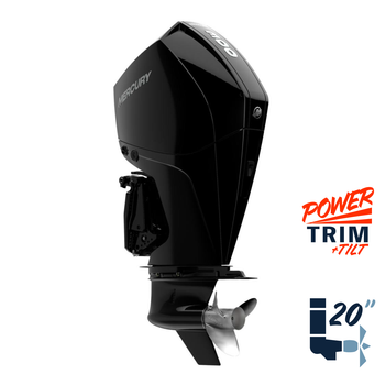 New Mercury 300L FourStroke 5.44" 1.75  20" Shaft Power Trim & Tilt Remote Outboard 13000002A