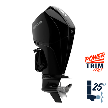 New Mercury 300XL FourStroke 5.44" 1.75  25" Shaft Power Trim & Tilt Remote Outboard 13000010A