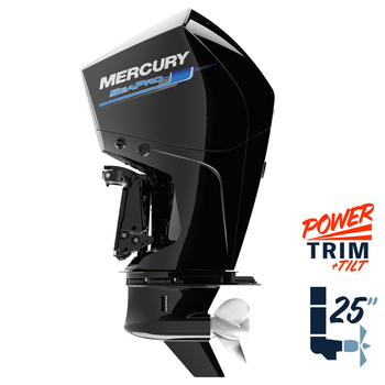 New Mercury 250XL SeaPro 5.44" 1.75  25" Shaft Power Trim & Tilt Remote Outboard 12500039A