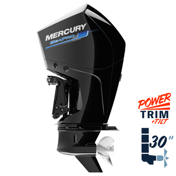 New Mercury 250XXL SeaPro 5.44" 1.75  30" Shaft Power Trim & Tilt Remote Outboard 12500043A