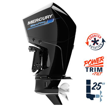 New Mercury 300CXL SeaPro 5.44" 1.75  25" Shaft Power Trim & Tilt Remote Outboard 13000030A