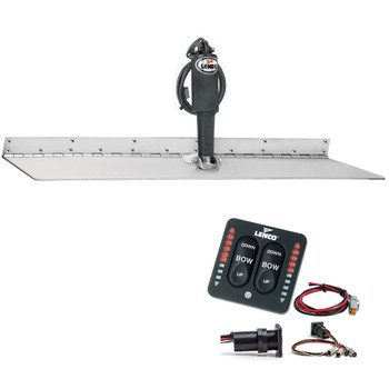 Lenco 12" x 24" Super Strong Trim Tab Kit w/LED Indicator Switch Kit 12V TT12X24SSI