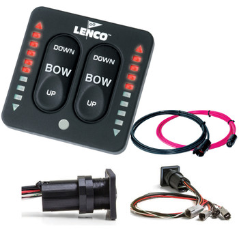 Lenco LED Indicator Integrated Tactile Switch Kit w/Pigtail f/Dual Actuator Systems 15171001