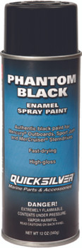 Quicksilver Enamel Spray Paint - Phantom Black 92-802878Q1