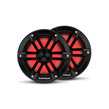 M1 6.5” Color Optix Marine 2-Way Speakers (pr) Black M1-65B