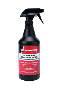 OEM Mercury Marine All-in-One Spotless Shine Premium Water-Spot Remover & Detailer 32 oz 92-8M0170557