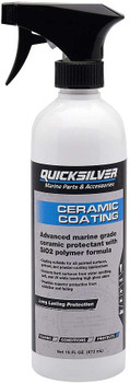 Quicksilver Mercury Mercruiser Ceramic Coating 16 Marine Spray on Detailer for Boats Outboard Engine Fiberglass and Gel Coats (16 oz) 92-8M0231472