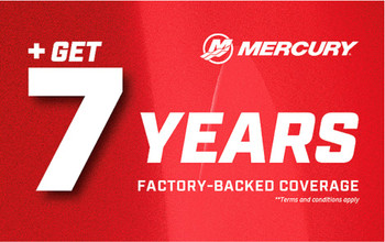 7 Total Years Mercury Gold Factory-Backed Warranty