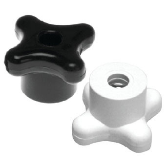Beckson Marine Knobs Black Only 2/Pk Prtb
