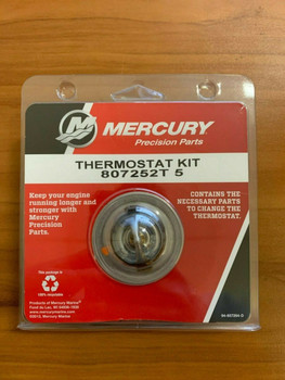OEM Mercury Mercruiser 1987+ GM V6 V8 Thermostat Stat & Gasket KIT 160 Degree 807252T5