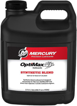 OEM Mercury Marine OptiMax Direct Injection Outboard 2-Cycle Engine Oil (2.5 Gallon) 858038K01 8M0229800