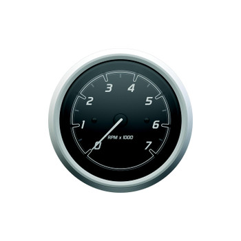 OEM Quicksilver/Mercury Tachometer Gauge 7K Black/SS Bezel 79-8M6020110