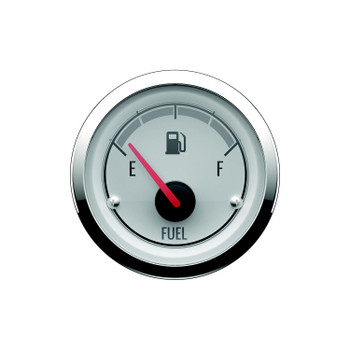 OEM Quicksilver/Mercury Fuel Level Gauge White/Chrome 79-8M6020077