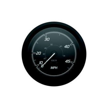 OEM Quicksilver/Mercury Speed Gauge 45 Black/Matte Black 79-8M6020099