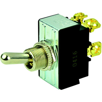 BEP DPST Chrome Plated Toggle Switch - OFF/ON - 1002017