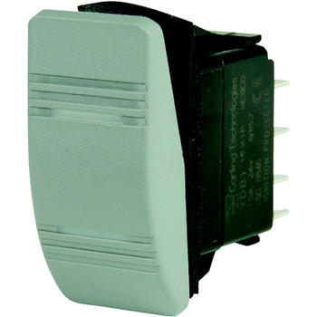 BEP DPDT Contura Switch - 2-Amber LEDs - Gray - ON/ON - 1001812