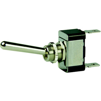 BEP SPST Chrome Plated Long Handle Toggle Switch - ON/OFF - 1002013