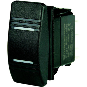BEP DPDT Contura Switch - 2-Amber LEDs - ON/OFF/ON - 1001808