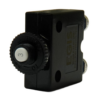 Egis Push Button Panel Mount Circuit Breaker - Screw Terminals