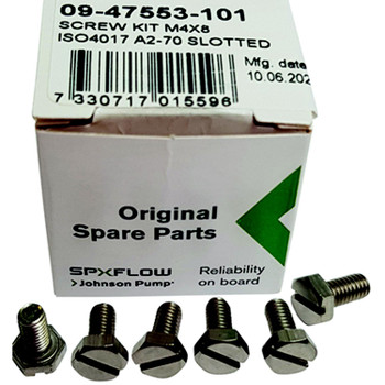Johnson Pump 0947553101 OEM Screw Kit for raw water impeller pump F35, F4, F5