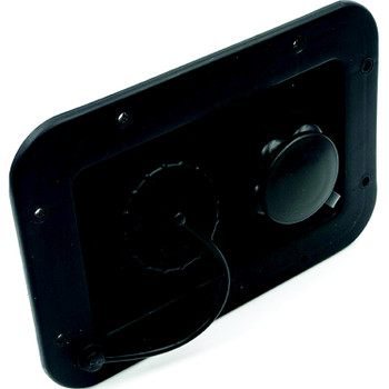 B&B Molders 94223 City/Gravity Dish W/ Plastic Check Valve, Black