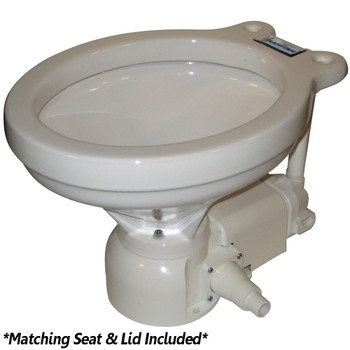 Raritan Sea Era QC Electric Toilet - Household Style - Integral Pump - Straight & 90° Discharge - 12v - 160HI012