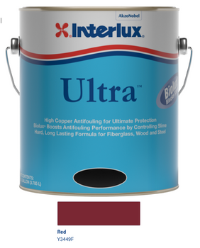 Interlux Ultra Antifouling Bottom Paint with Biolux- Red- Gallon 3449/F1