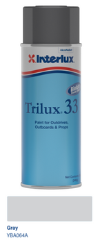 Interlux Trilux 33 Aerosol Aluminum Paint- Gray- 16oz  94-YBA064A16