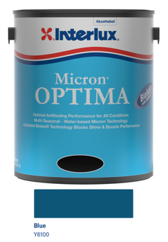 Interlux Micron Optima Water-Based Bottom Paint- Blue- Gallon YBA973KIT/1