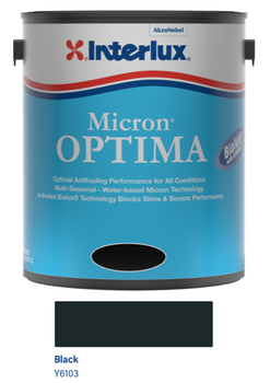 Interlux Micron Optima Water-Based Bottom Paint- Black- Gallon YBA993KIT/1 Interlux Micron Optima Water-Based Bottom Paint- Black- Gallon YBA993KIT/1