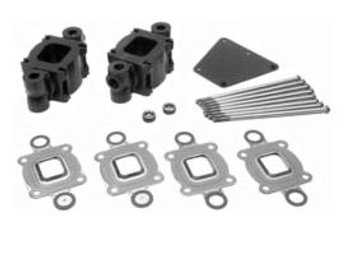 OEM (7 degree risers) MerCruiser V6/V8 "Dry Joint" Exhaust Riser 3" Spacer Kit (7 degree risers) (std cooling)