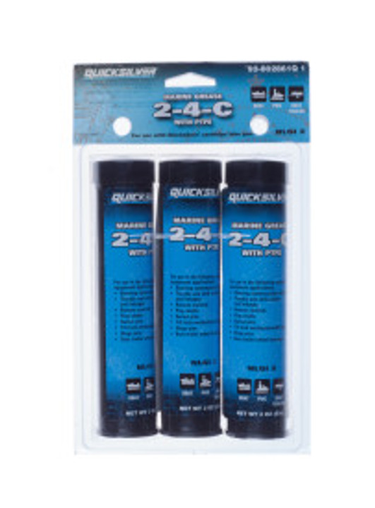 OEM Quicksilver 2-4-C Lube- 3 Pack- 3.5 Oz  92-802861Q1