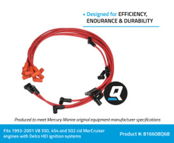 OEM Quicksilver/Mercury Delco Spark Plug Wires  84-816608Q68