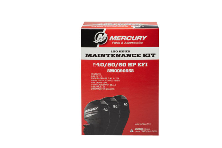 Mercury 100 Hour Maintenance Kit 40/50/60 HP FourStroke EFI 8M0090558