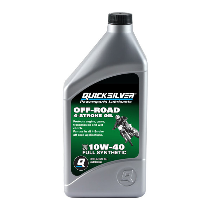 OEM Quicksilver Offroad Synthetic 10W40 Motorcycle Oil- 1 Quart  92-8M0128395