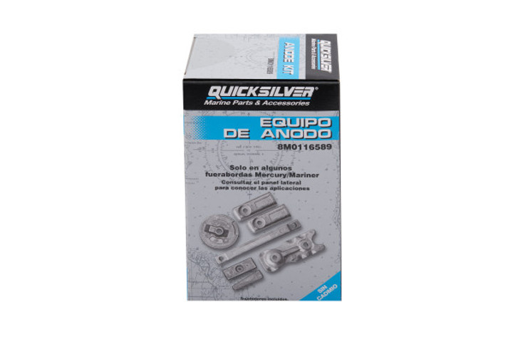 OEM Quicksilver/Mercury Anode Kit - L6 Verado 350HP - Aluminum 97-8M0116589