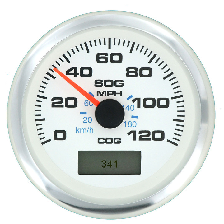 Sierra Premier Pro White Speedo GPS-120Mph 781-625-120P