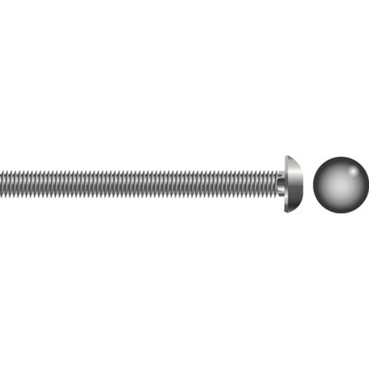 Seachoice 5/16-18 x 2 1/2 Carriage Bolt SS 10/Bg Sc1241