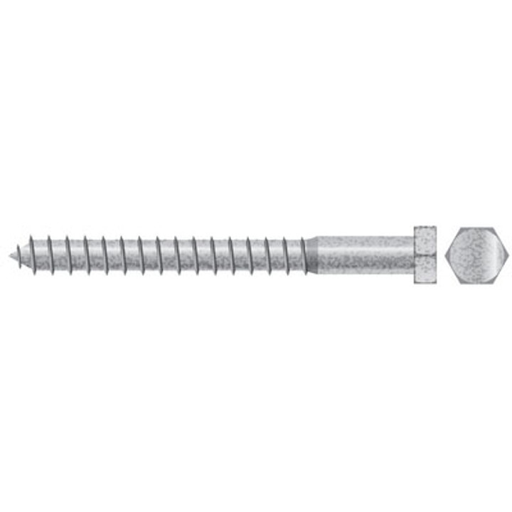 Seachoice 3/8 x 2 Lag Screw Stl H.D.G. 50/Bg Sc2655