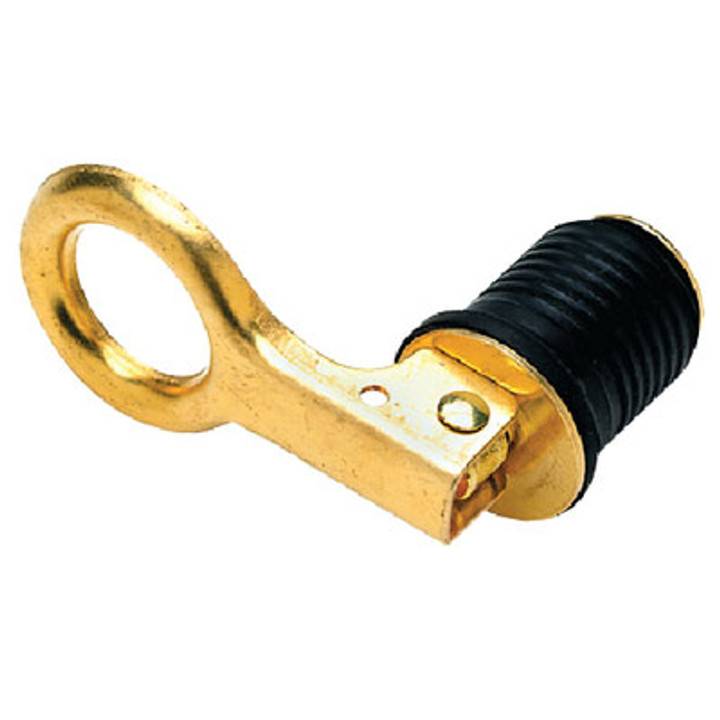 Seachoice Drain Plug-1 Snap Lock-Brass 50-18821