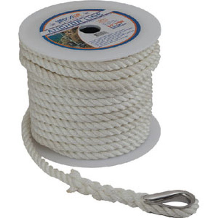Sea-Dog Line Anchor Line Wh 3/8" x 150' 1/Pk 301110150Wh-1