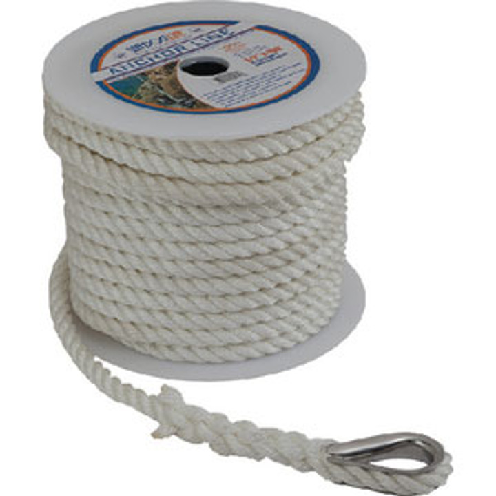 Sea-Dog Line Anchor Line White 1/2" x 200' 301112200Wh-1