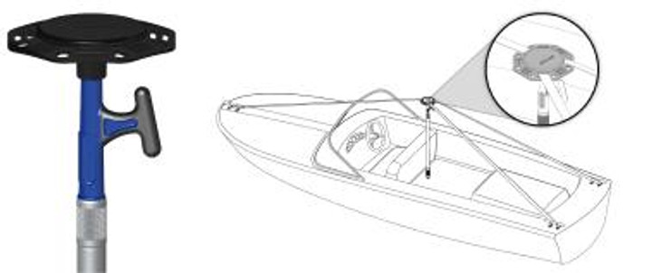 Sea-Dog Line Boathook Mooring Cover Support Crown Straps 491115-1