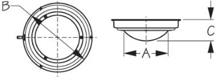 Sea-Dog Line LED Day/Night Dome Light 400353-1