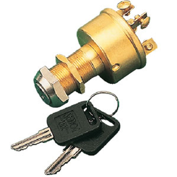 Sea-Dog Line Switch 3Pos Mag-Ignition Brass 420351-1