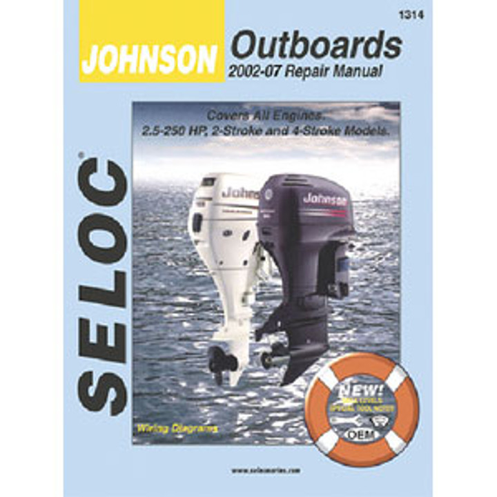 Seloc Publishing Manual Johnson/Evinrude 92-01 65-300hp V4-V8 1311