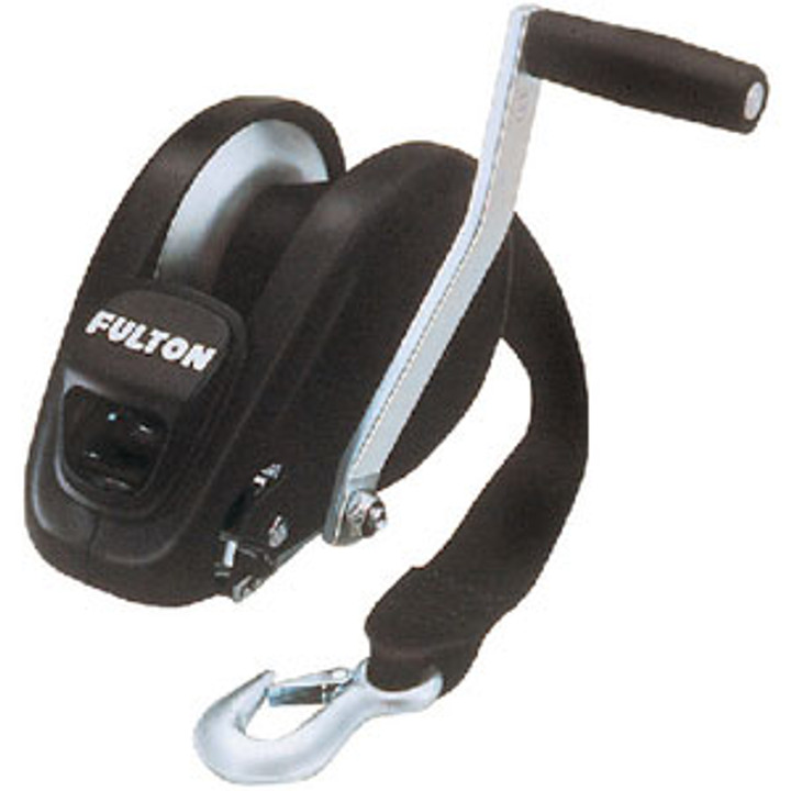 Fulton Products Winch 1800Lb Black with Strap 142314