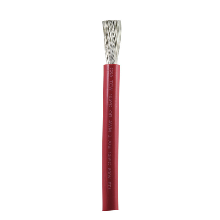 Ancor 4 Ga Red Tinned Wire 25' 113502